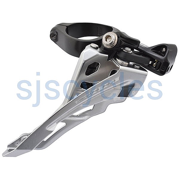 Shimano Deore FD-M6000-M 10 Speed Triple Front Derailleur Band-On Mid Clamp Side Swing Front Pull