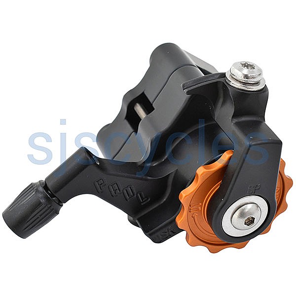 Paul Components Flat Mount Klamper Disc Caliper - Black/Orange