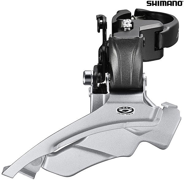 Shimano Altus FD-M371 9 Speed Triple Front Derailleur - Conventional Swing - 28.6 / 31.8 / 34.9 mm