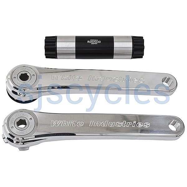 White Industries R30 Crankset - Silver - 170mm