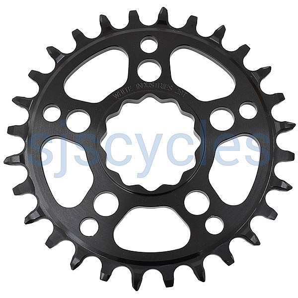 White Industries MR30 TSR 1X Chainring - 0mm Boost - Black - 28T