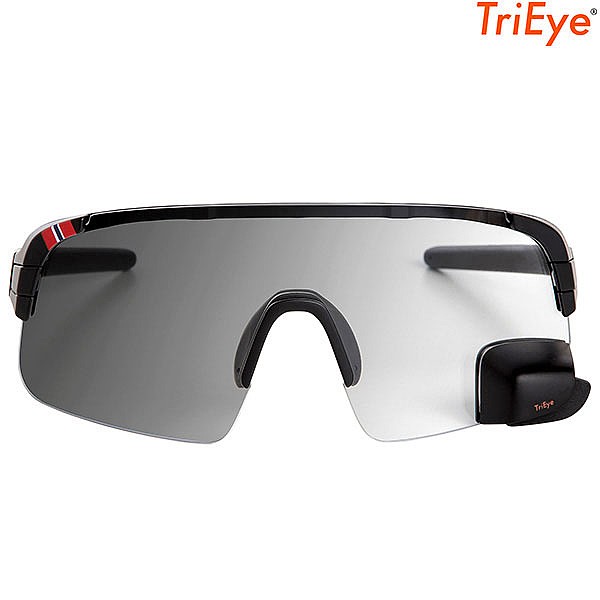 TriEye View Sport Cycling Glasses w Left Hand Mirror Small Photochromatic Lens