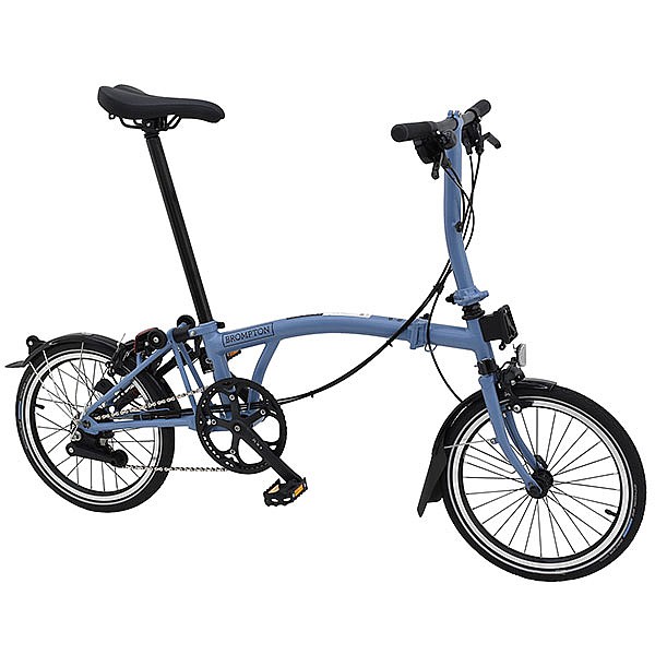 Blue discount folding bike