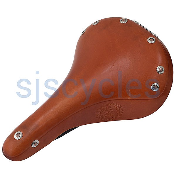 Vintage leather bike store seat