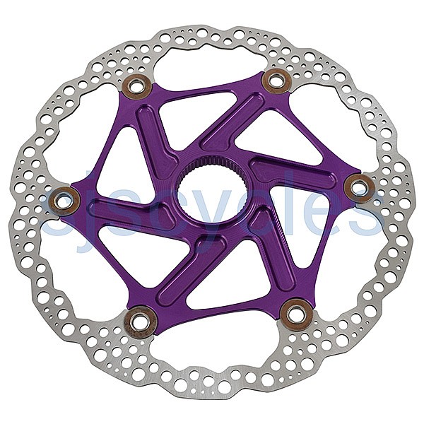 Hope MTB Centre Lock Floating Disc Rotor Purple 203mm