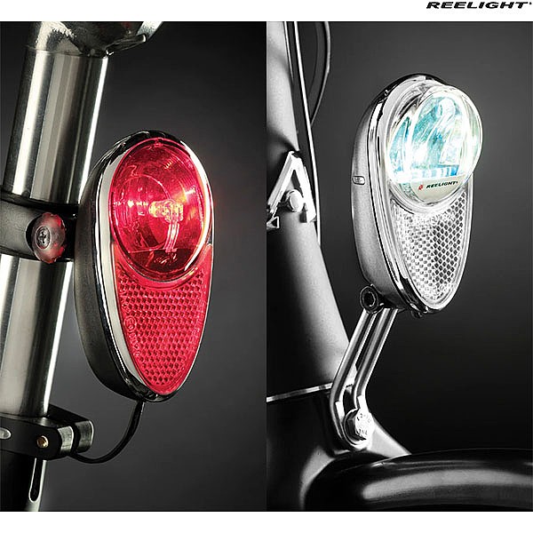 Reelight RL721 ReePower Flash Backup Dynamo Light Set Head Tube Seat Post