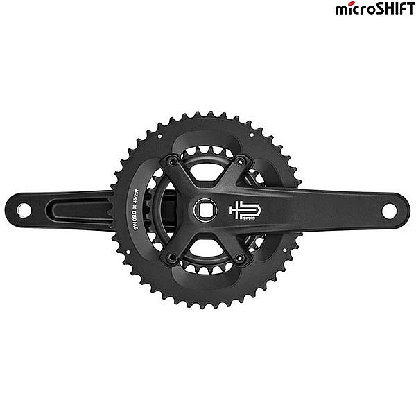 MicroShift Sword Black 9 Speed Double Chainset 46 29T 175mm