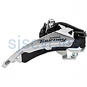 Shimano Tourney FD-TY500 6/7 Speed Top Swing Dual Pull Front Derailleur - 28.6 / 31.8 / 34.9mm