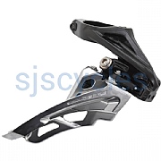 Shimano Deore FD-M6000-H 10 Speed Triple Front Derailleur Band-On High Clamp Side Swing Front Pull