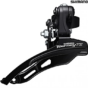 Shimano Tourney TZ FD-TZ500 6 Speed Triple Front Derailleur Down Swing Top Pull - 31.8mm