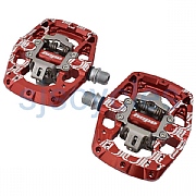 Red store clipless pedals