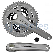 Shimano Alivio FC-T4060 9 Speed Triple Chainset - Silver - 48/36/26T - 170mm