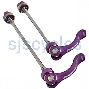 Hope Quick Release Skewer Pair - Road 100/130mm - Purple