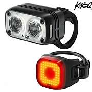 Knog Blinder Road 400 &amp; Blinder Mini Square USB Light Set